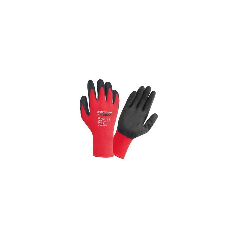 GUANTES NYLON LYCRA CON NITRILO TALLA 10