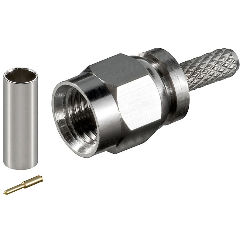 CONECTOR SMA MACHO RG174 LMR100 CRIMPAR