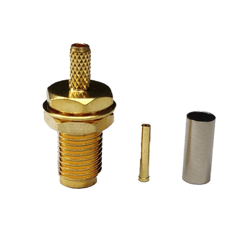 CONECTOR SMA HEMBRA RG223 RG59 CRIMPAR