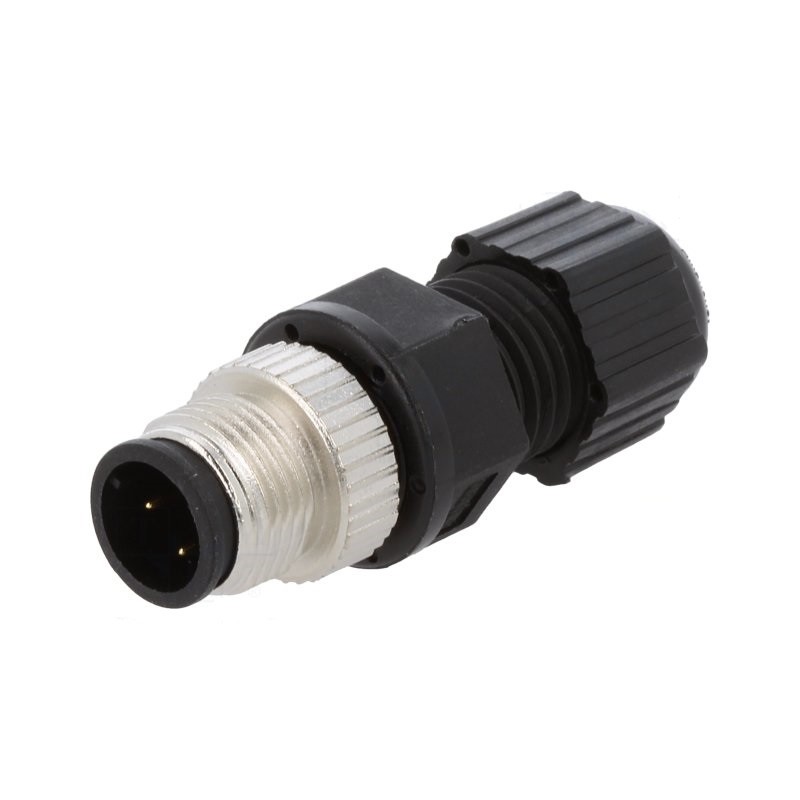 CONECTOR M12 ETHERNET MACHO 4P AMPHENOL