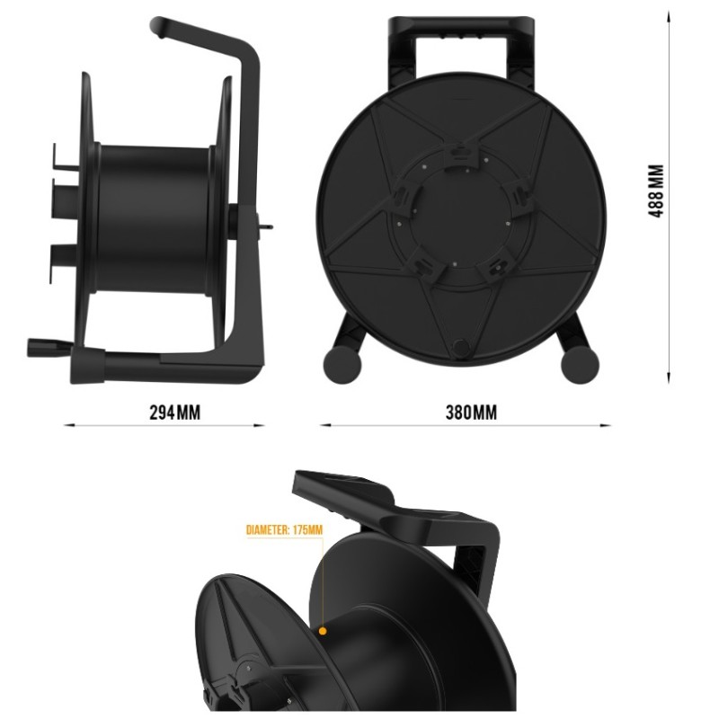 CARRETE ENROLLADOR TAMAÑO 380 Ø380mm