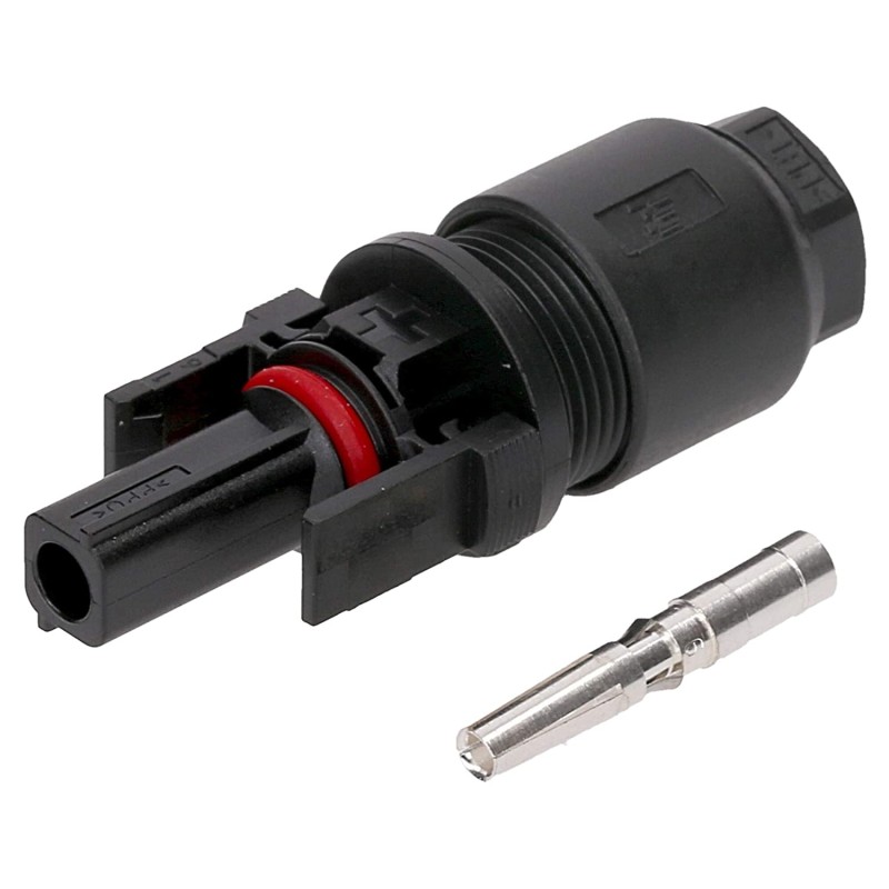 CONECTOR MC4 HEMBRA 4mm AEREO + POSITIVO