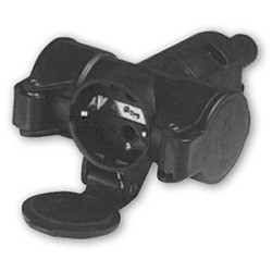 CONECTOR SCHUKO 3xHEMBRA...