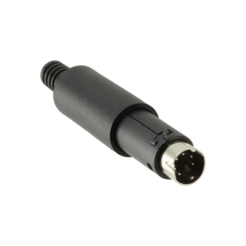 CONECTOR MINIDIN 6P M AEREO PLASTICO