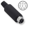 CONECTOR MINIDIN 8P M AEREO PLASTICO
