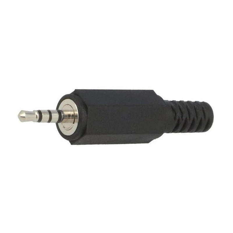 CONECTOR MINIJACK M 2,5mm ST 4P NEGRO