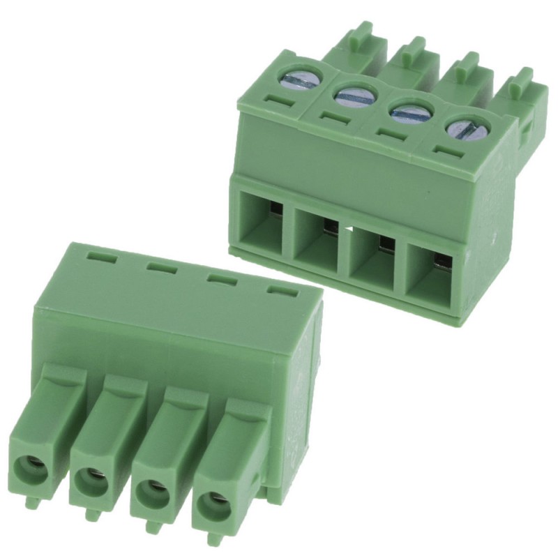 CONECTOR BORNA EUROBLOCK 4 PIN H 3,81mm