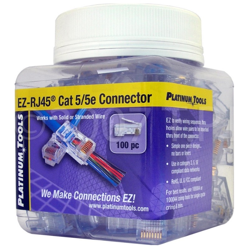 CONECTOR EZ-RJ45 MACHO UTP CAT5/5e
