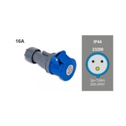 CETAC 2P+T 16A HEMBRA AEREO...