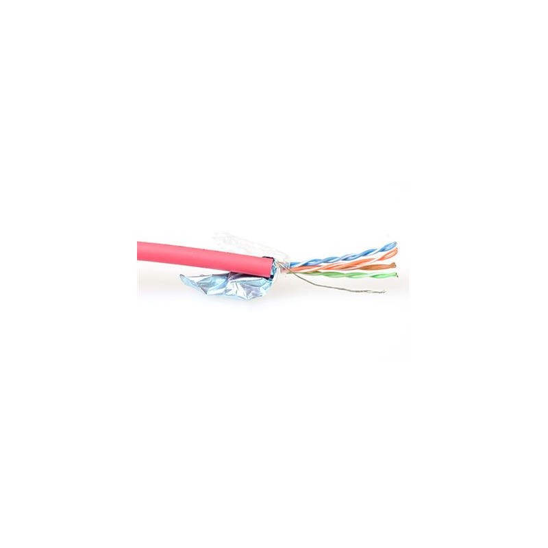 CABLE FTP CAT5E FLEXIBLE ROJO LSZH