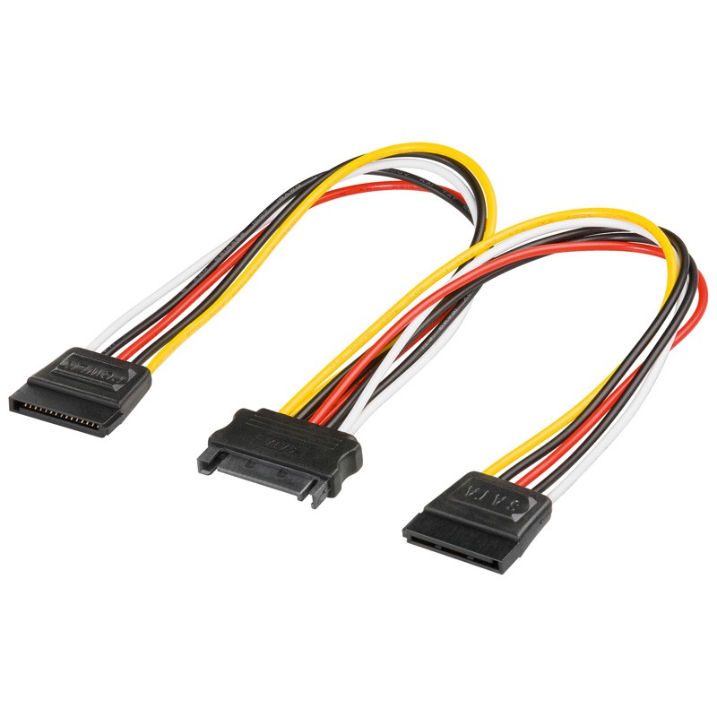 CABLE ALIMENTACION DOBLE SATA 20cm