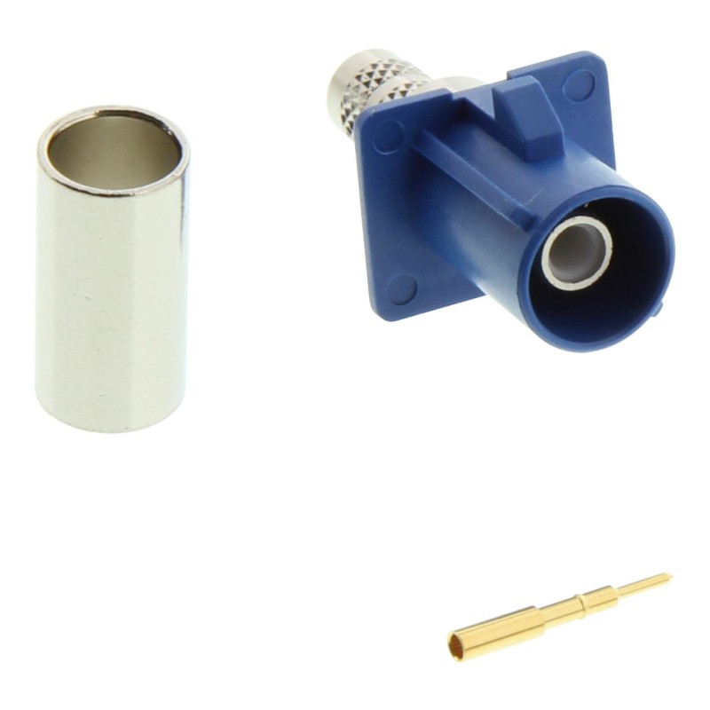 CONECTOR FAKRA TIPO C SMB MACHO AZUL
