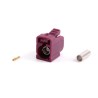 CONECTOR FAKRA TIPO D SMB HEMBRA BURDEOS