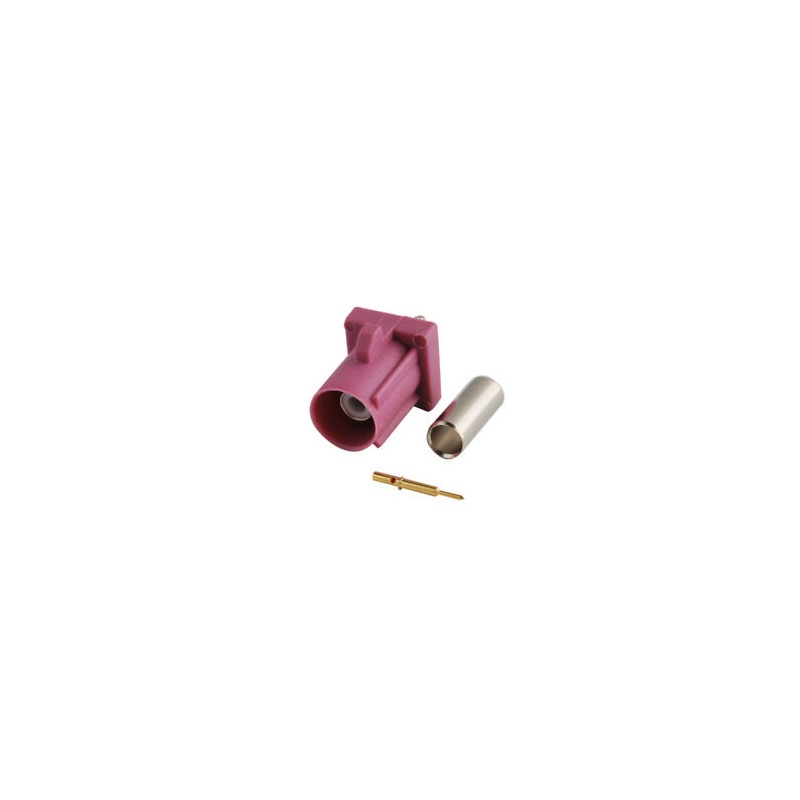 CONECTOR FAKRA TIPO H SMB MACHO VIOLETA