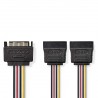 CABLE ALIMENTACION DOBLE SATA 20cm