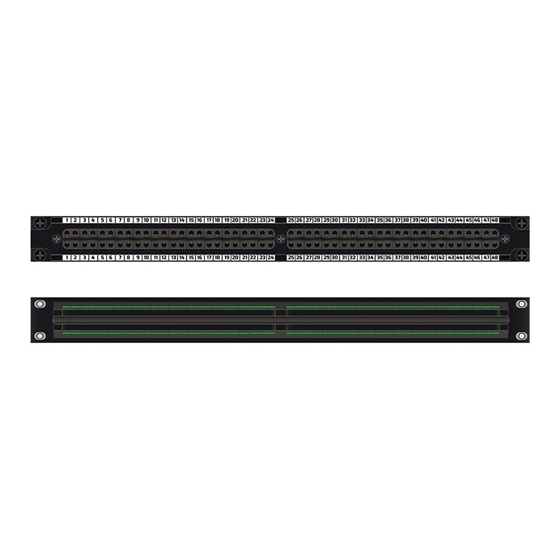 PANEL 19" 1U AUDIO 2x48 BANTAM NORMALIZA