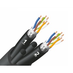 CABLE 2XSFTP CAT6 GOMA...
