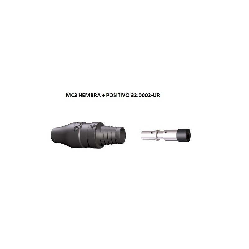 CONECTOR MC3 HEMBRA 4mm AEREO + POSITIVO
