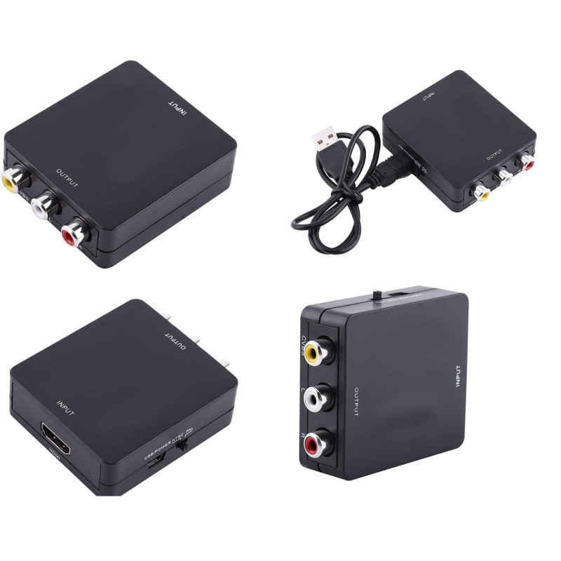 ADAPTADOR HDMI HEMBRA 3xRCA HEMBRA