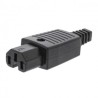 CONECTOR ALIMENTACION C15 HEMBRA RECTO