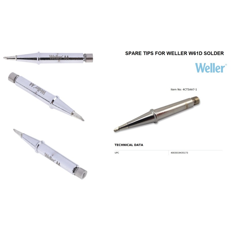 PUNTA FINA CT5 PARA SOLDADOR WELLER W61