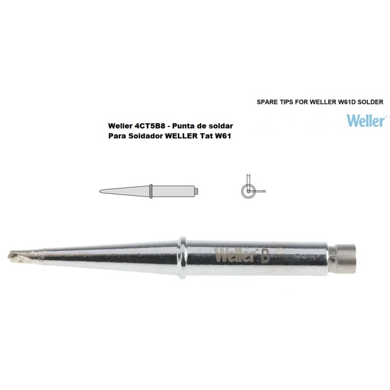 PUNTA FINA CT5 PARA SOLDADOR WELLER W61