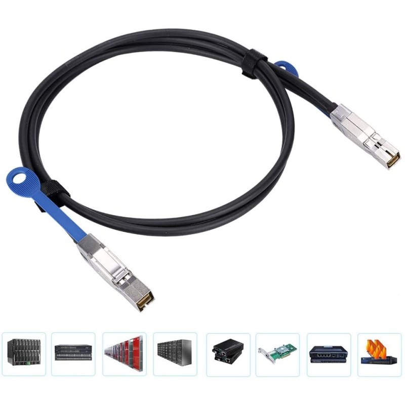 CABLE 4xMINI SAS EXTERNO SFF8644 M-M 1M