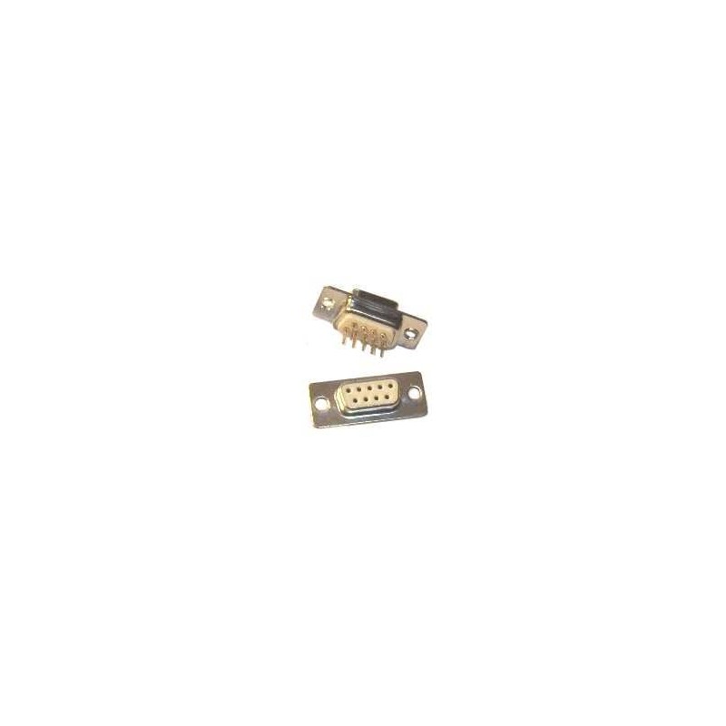 CONECTOR SUB-D 9 HEMBRA C/I RECTO 180º