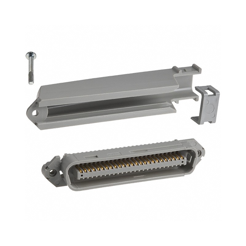 CONECTOR TELCO 50P MACHO CODO 90º AMP