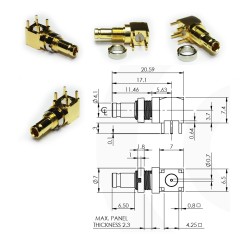CONECTOR 1.0/2.3 HEMBRA...
