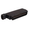 CONECTOR TELCO 50P MACHO CODO 90º NEGRO