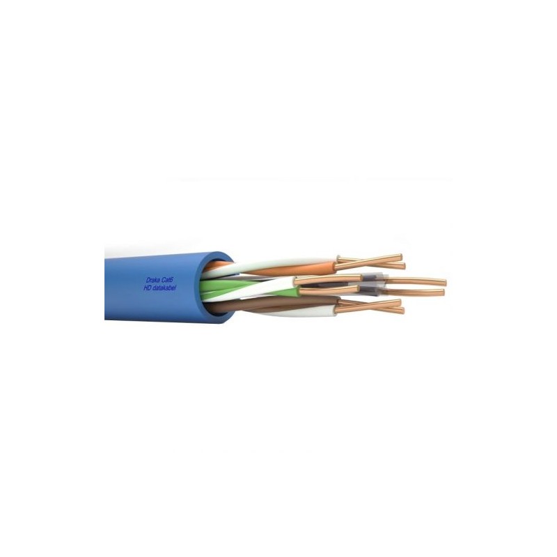 CABLE UTP CAT6 RIGIDO AZUL LSZH DRAKA