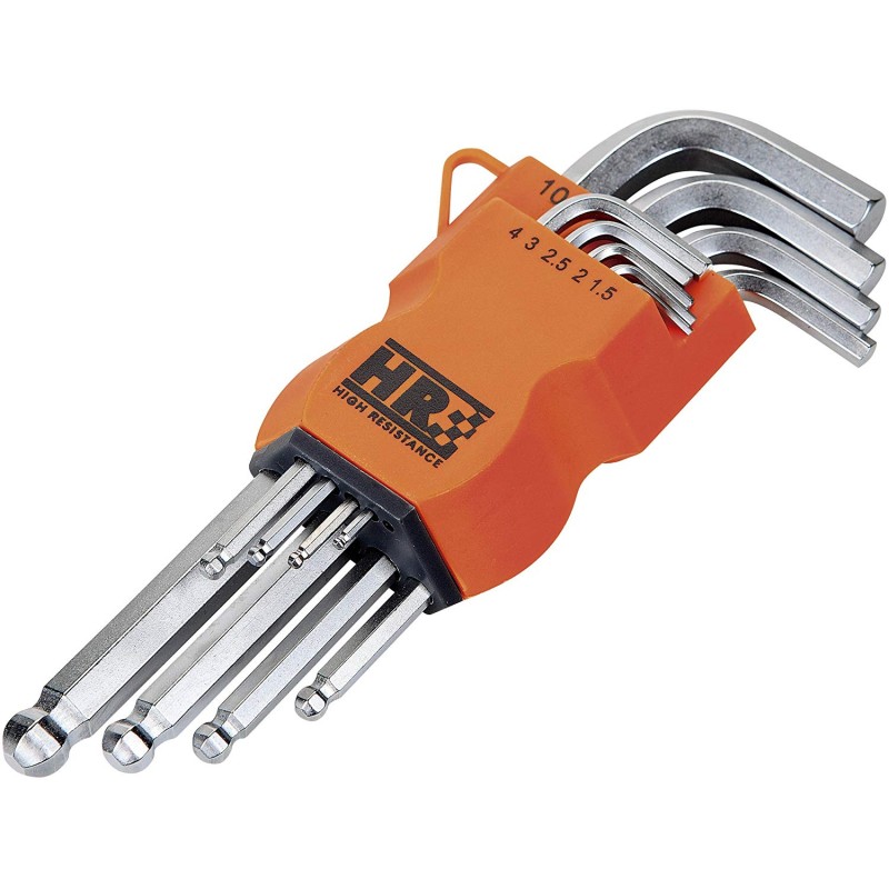 JUEGO 9 LLAVES ALLEN 1,5-10mm CINZADO