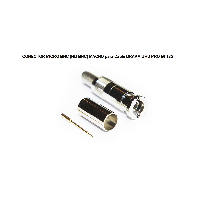 CONECTOR MICRO BNC MACHO UHD PRO 50 12G