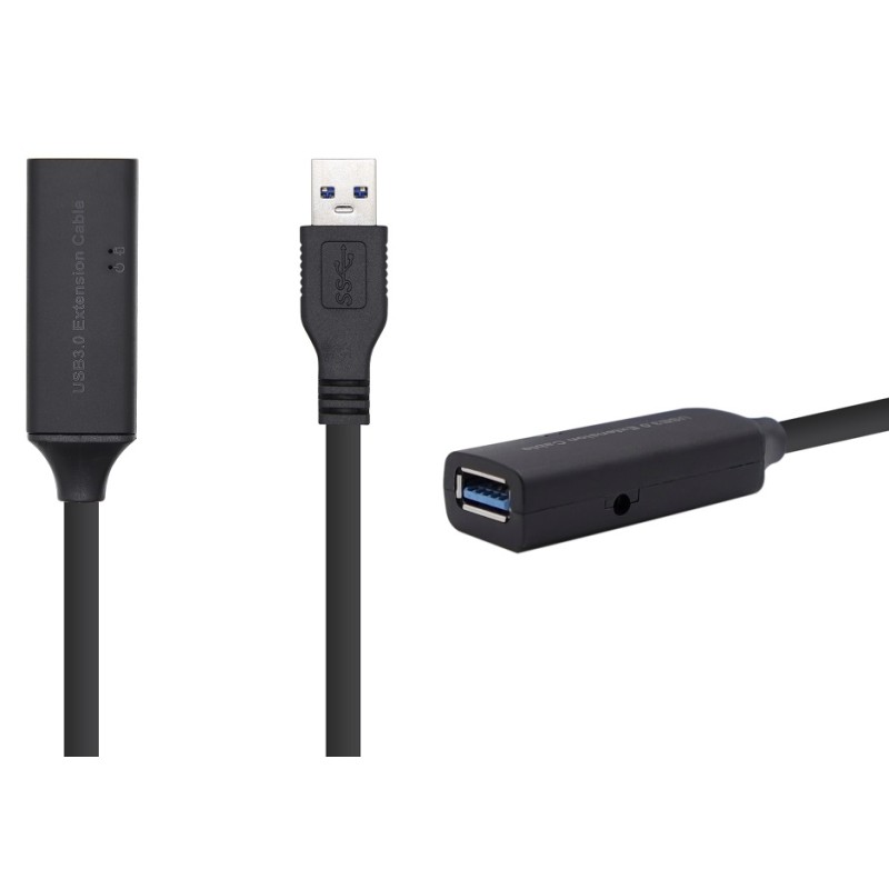 CABLE USB A 3.0 M-H AMPLIFICADO 5M V3.0