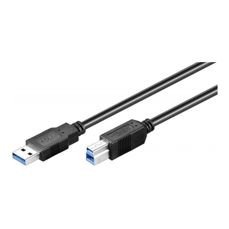 CABLE USB A-B 3.0 M-M 2MTS NEGRO V.3.0