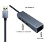 ADAPT USB A 3.0 M-RJ45H 100/1000+3xUSB