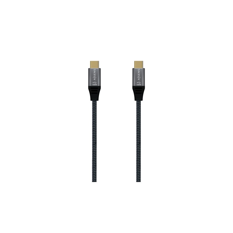 CABLE USB-C M-M 5A 100W NYLON 1MTS