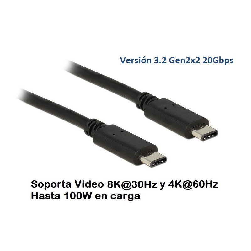 CABLE USB C M-M 2M V3.2 Gen2x2 8K