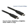 CABLE USB C M-M 2M V3.2 Gen2x2 8K
