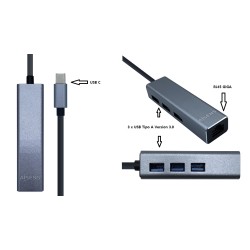 ADAPTADOR USB C M-RJ45...