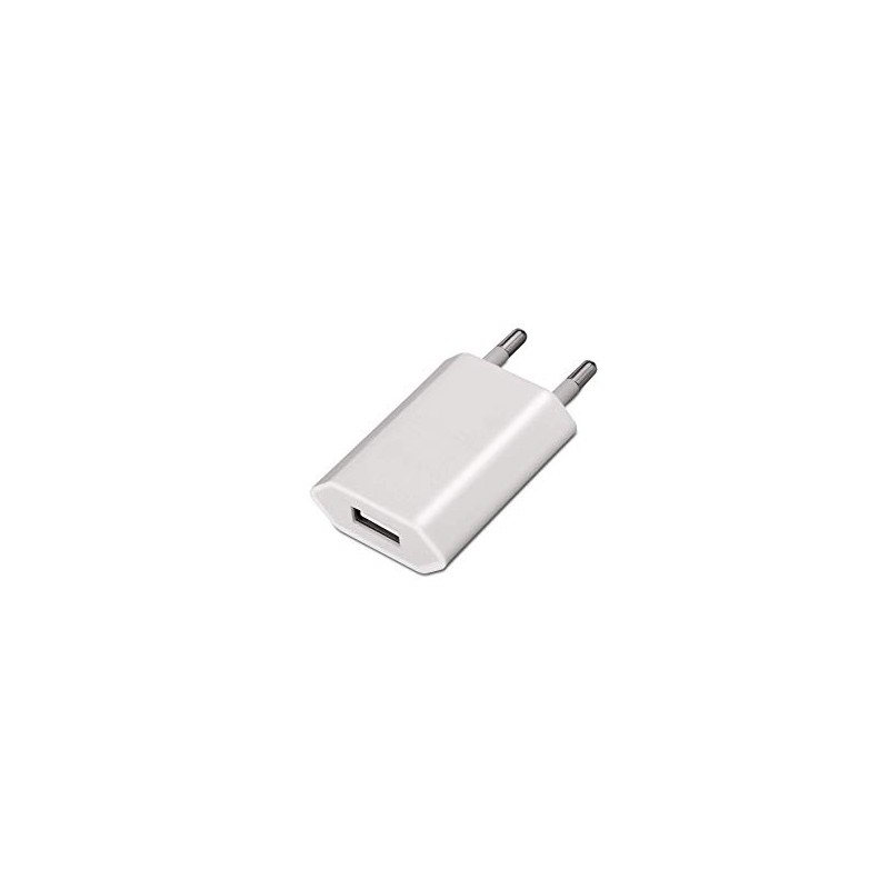 ALIMENTADOR 220V 1xUSB 1A BLANCO
