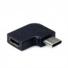 ADAPTADOR USB C M-H CODO 90º NEGRO v3.2
