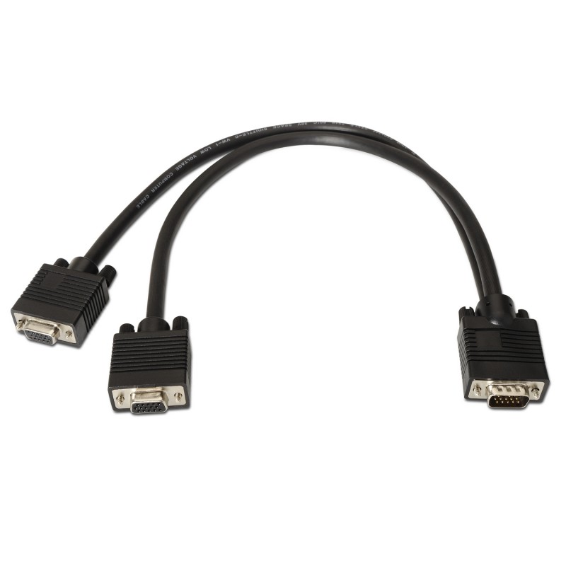 CABLE DUPLICADOR VGA M-2xVGA H 45cm