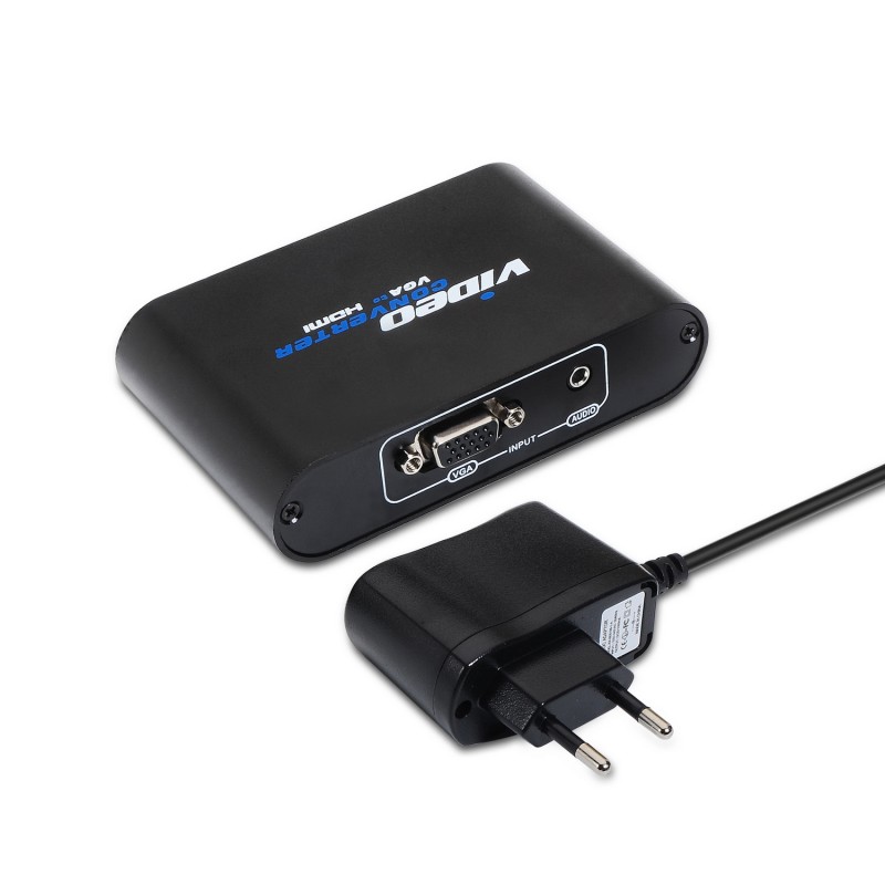 CONVERTIDOR VGA H+AUDIO A HDMI H CAJA