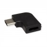 ADAPTADOR USB C M-H CODO 90º NEGRO v3.2
