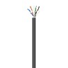 CABLE FTP CAT6 RIGIDO NEGRO EXTERIOR