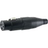CONECTOR XLR3 HEMBRA AEREO NEGRO AMPHENO