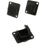 PLACA ADAPTADOR SERIE D XLR KEYSTON NEGR