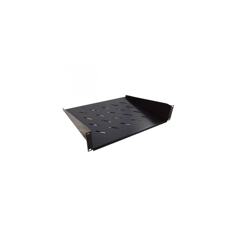 BANDEJA 19" 2U FRONTAL FONDO 280mm NEGRA